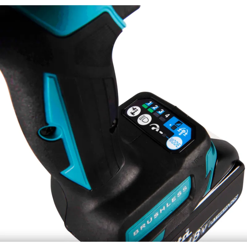 Makita Chiave A Impulsi Compatta Ed Efficiente, Dotata Di Motore Brushless Con 4 Regolazioni Di Potenza.