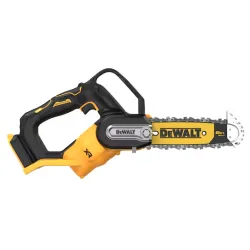Scie électrique à chaîne Dewalt pour la taille 20 cm XR 18V moteur BRUSHLESS, longueur du guide 20 cm, sans batterie ni chargeur