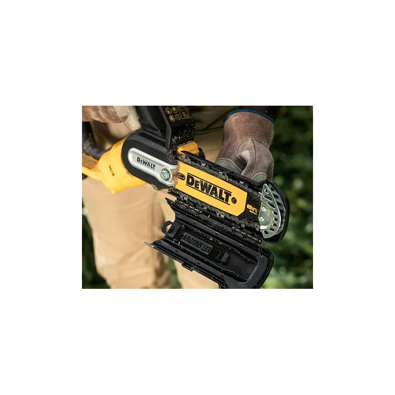 Scie électrique à chaîne Dewalt pour la taille 20 cm XR 18V moteur BRUSHLESS, longueur du guide 20 cm, sans batterie ni chargeur