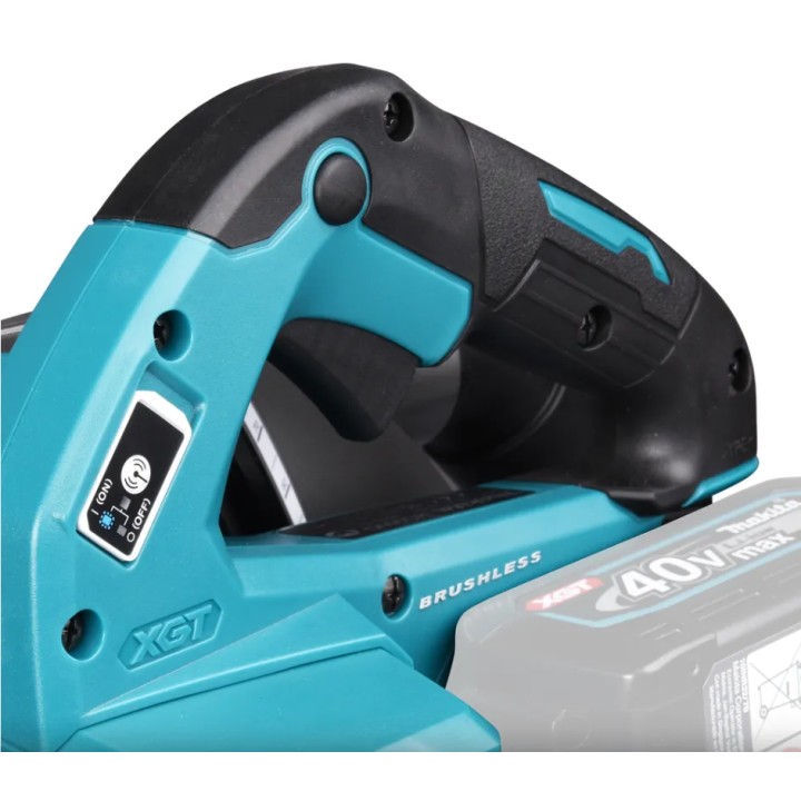 Makita HS009GT201 lato motore e protezione lama