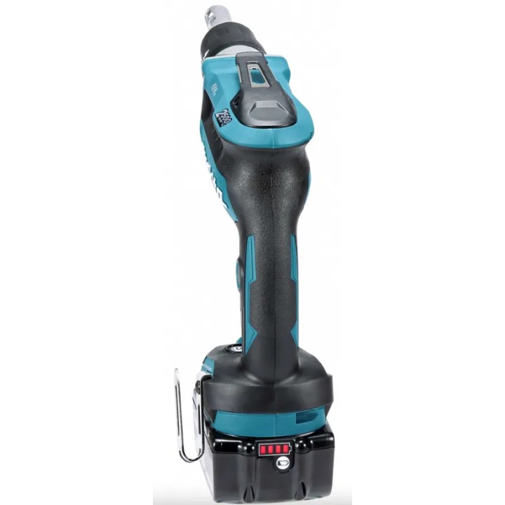 Visseuse Makita DFS250ZJ équipée d’un crochet ceinture
