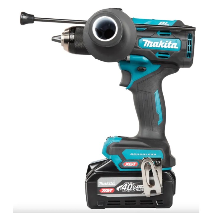 Vista posteriore con clip da cintura reversibile Makita HP003GU201