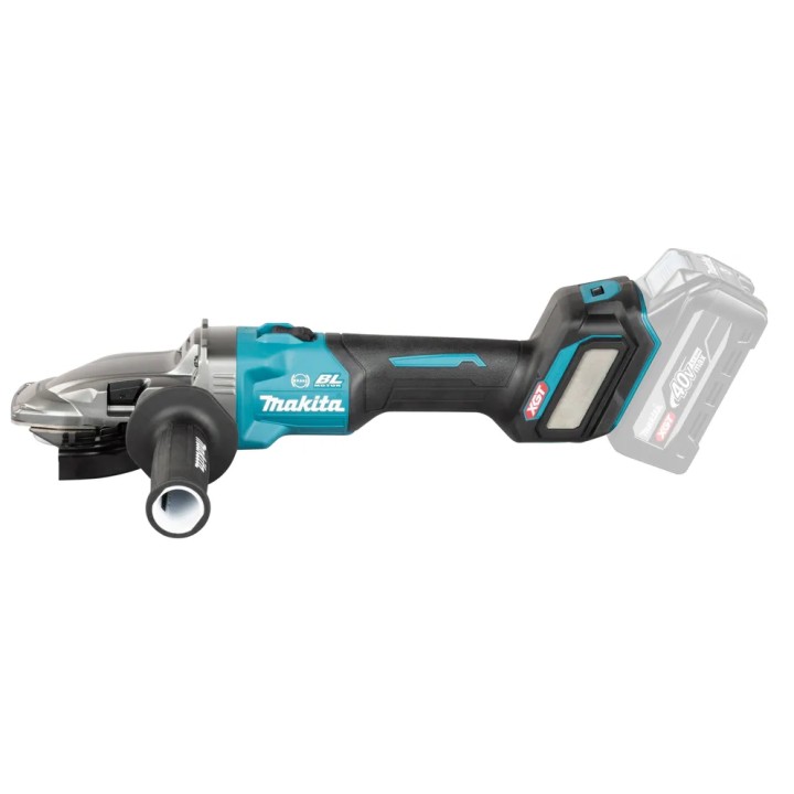 Détail de la tête plate 39° de la meuleuse Makita GA055GZ01