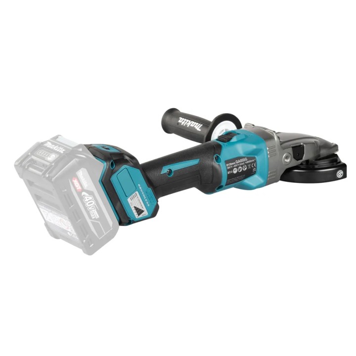 Vue avant de la meuleuse Makita GA055GZ01 avec disque 125 mm