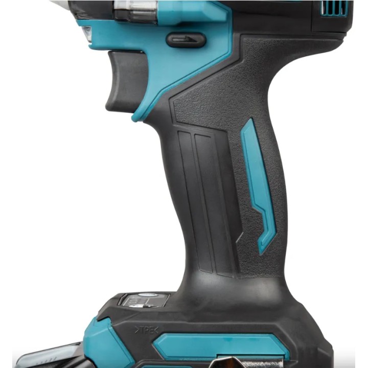 Makita TD004GD201 vue angulaire mettant en évidence le frein électrique