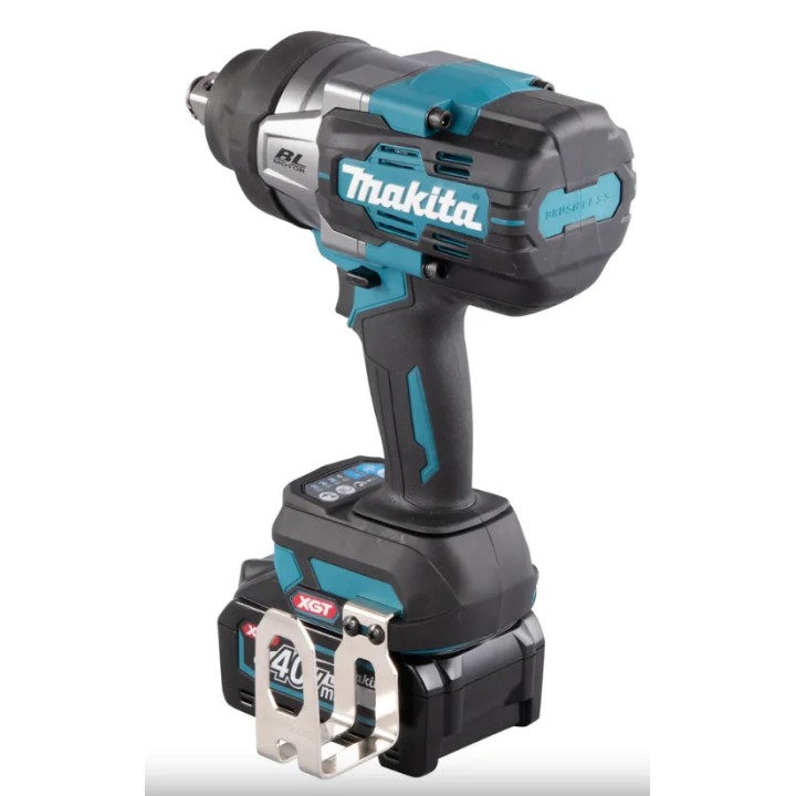 Makita TW001GM201 côté avec interrupteurs et sélecteur de puissance