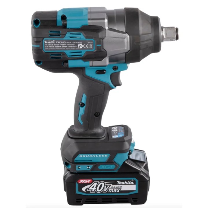 Vue plongeante Makita TW001GM201 montrant le corps et la poignée