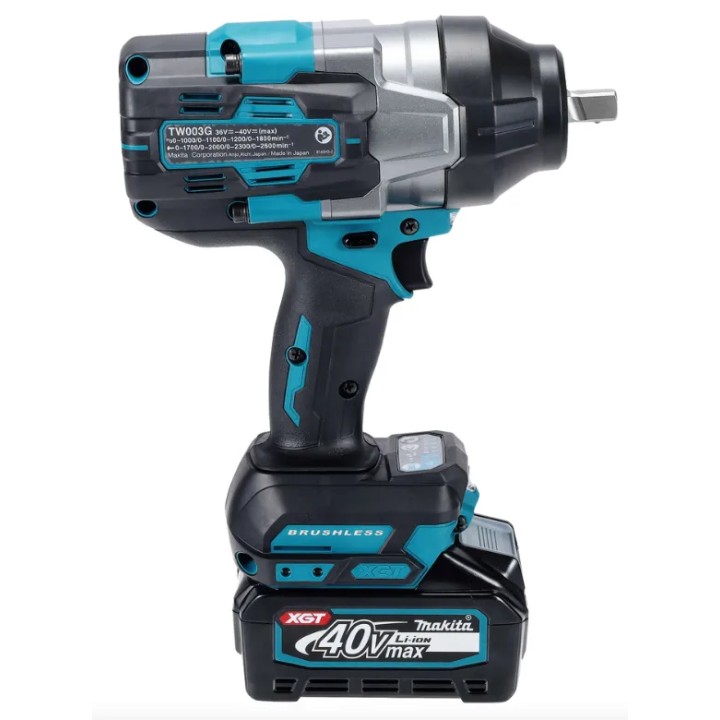 MAKITA TW003GM201 dettaglio attacco quadro 1/2" e meccanismo di impatto