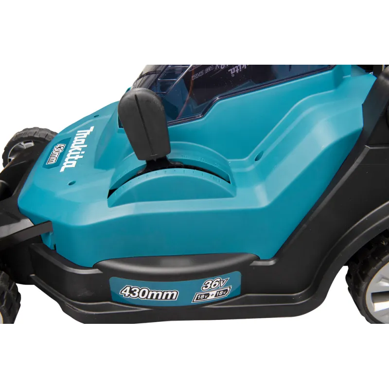 Makita tondeuse à gaz 18 V x 2, 43 cm, poussée manuelle