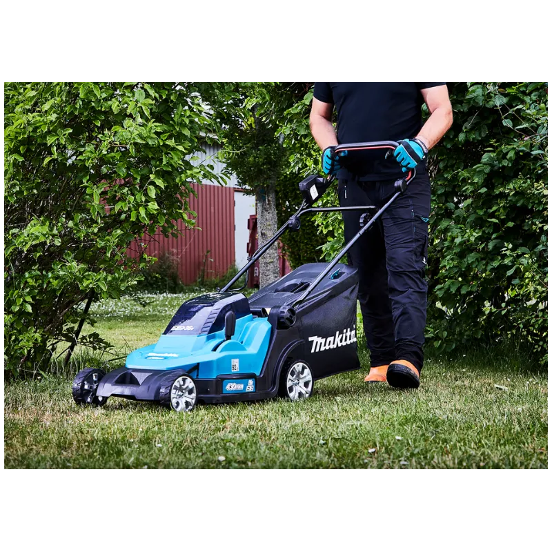 Makita tondeuse à gaz 18 V x 2, 43 cm, poussée manuelle
