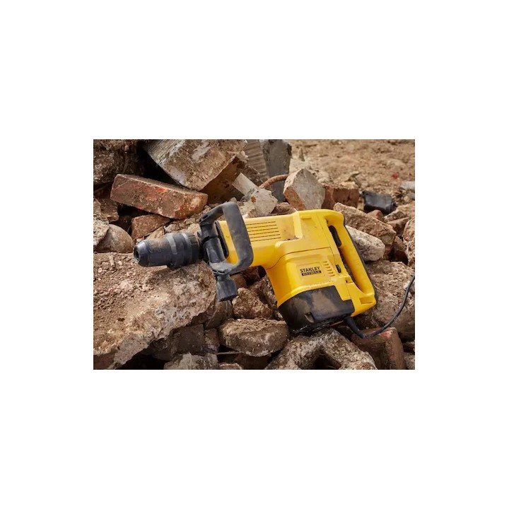 Dettaglio attacco SDS‑MAX e corpo motore del demolitore STANLEY