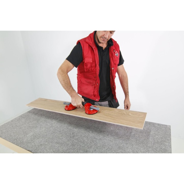 Vista dell'insieme ventose, pompa e maniglia ergonomica