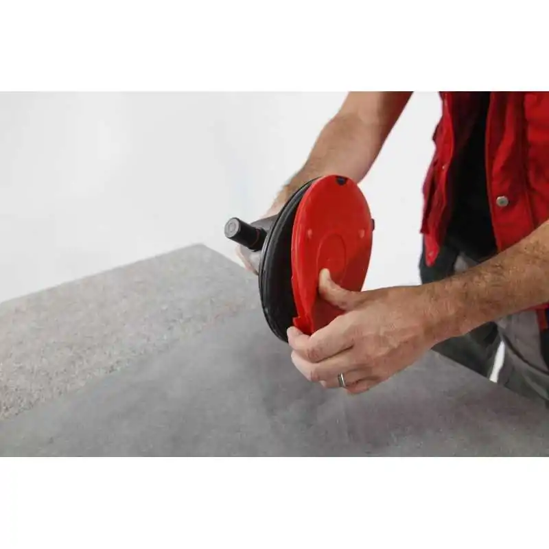 Ventosa vacuum rubi piastrellista 110 kg con pompa per vuoto ø 200 Ventosa vacuum rubi piastrellista 110 kg con pompa per vuoto ø 200
