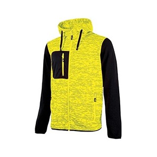 Sweat-shirt u-power rainbow jaune