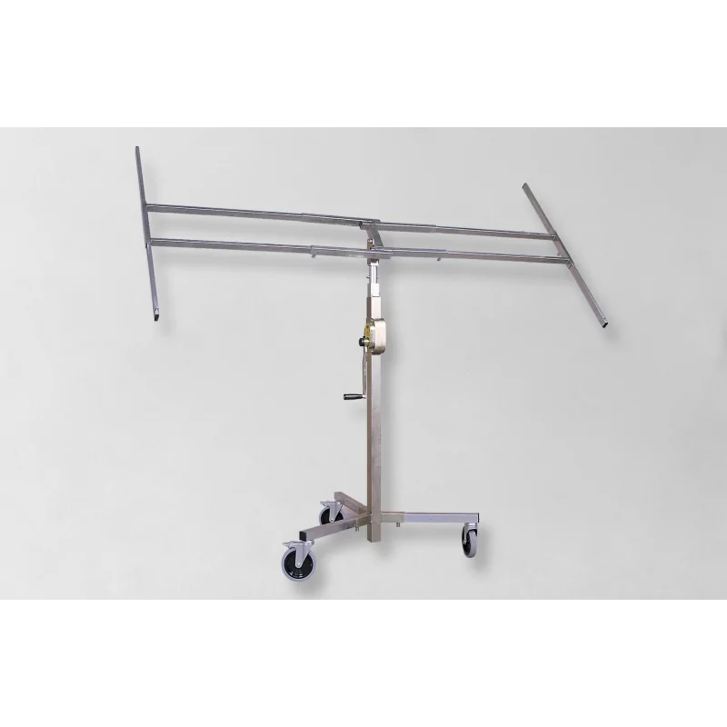 Lève-plaques télescopique à crémaillère avec des roues amovibles - akifix® Lève-plaques télescopique à crémaillère avec des roues amovibles - akifix®