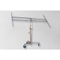 Alzalastre telescopico a cremagliera con ruote smontabili akifix ® Alzalastre telescopico a cremagliera con ruote smontabili akifix ®