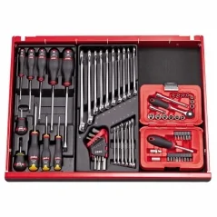 Assortiment en boîte modulaire avec douilles hexagonales (34 pcs) usag