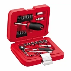 Assortiment en boîte modulaire avec douilles hexagonales (34 pcs) usag