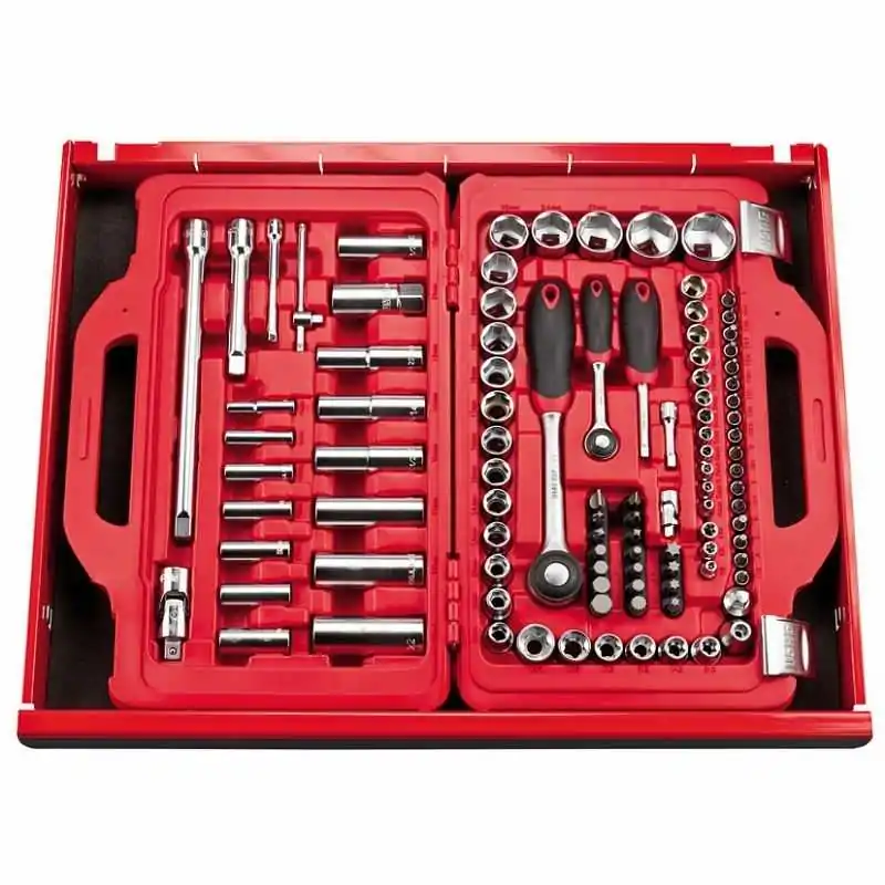 Assortiment en boîte modulaire avec douilles hexagonales (100 pcs) usag Assortiment en boîte modulaire avec douilles hexagonales (100 pcs) usag