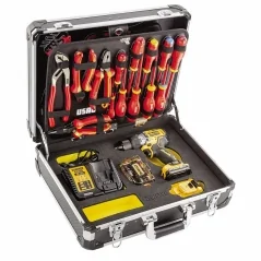 Coffret avec assortiment pour électriciens (74 pcs) usag