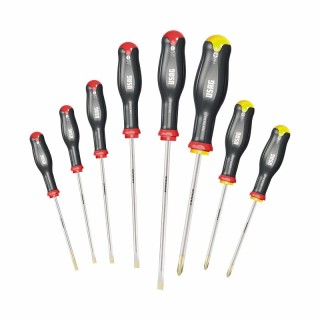 Serie di 8 giraviti per viti con intaglio e impronta a croce phillips® usag