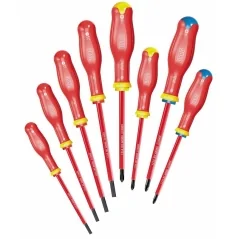 Jeu de 8 tournevis pour vis fendue usag