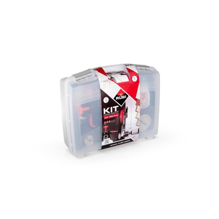 Kit Easygres Plus pronto all'uso su banco da lavoro con accessori