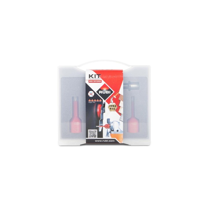 Kit trepans diamant mini drygres rubi