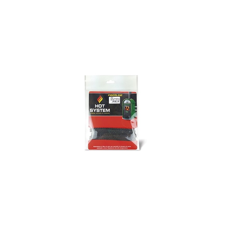 Corda stufe guarnizione vetro piatta adesiva mm.10 mt 2,5