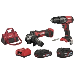 KIT SKIL 3354EA TRAPANO + SMERIGLIATICE + 2BAT