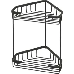 Porte-objets d'angle encastrable noir