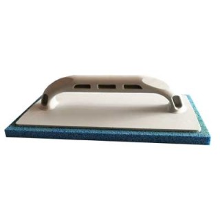 Truelle caoutchouc éponge antichoc 28 28x14 cm - ép. 14 mm - bleu (dur)