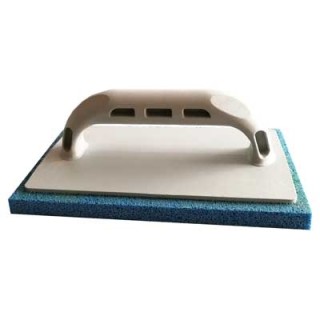 Truelle caoutchouc éponge antichoc 22 22x14 cm - épaisseur 14 mm - orange (souple)
