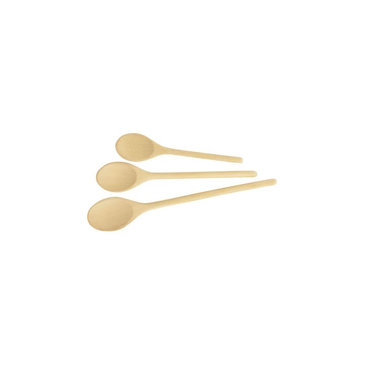 Set 3 cuilleres ovales 'woody' 20 cm - 25 cm - 30 cm