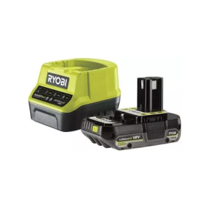 Set batteria + caricabatterie ryobi one+ rc18120-120c, 18v, 2ah