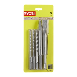 Set 2pz scalpelli + 3pz punte sds-plus  raksp05