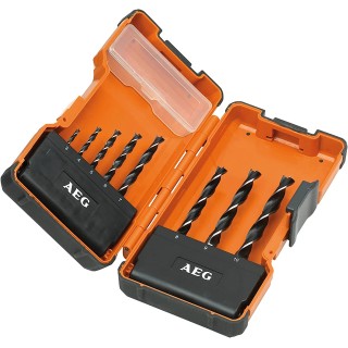 Set punte elicoidali per legno (8 pz.)