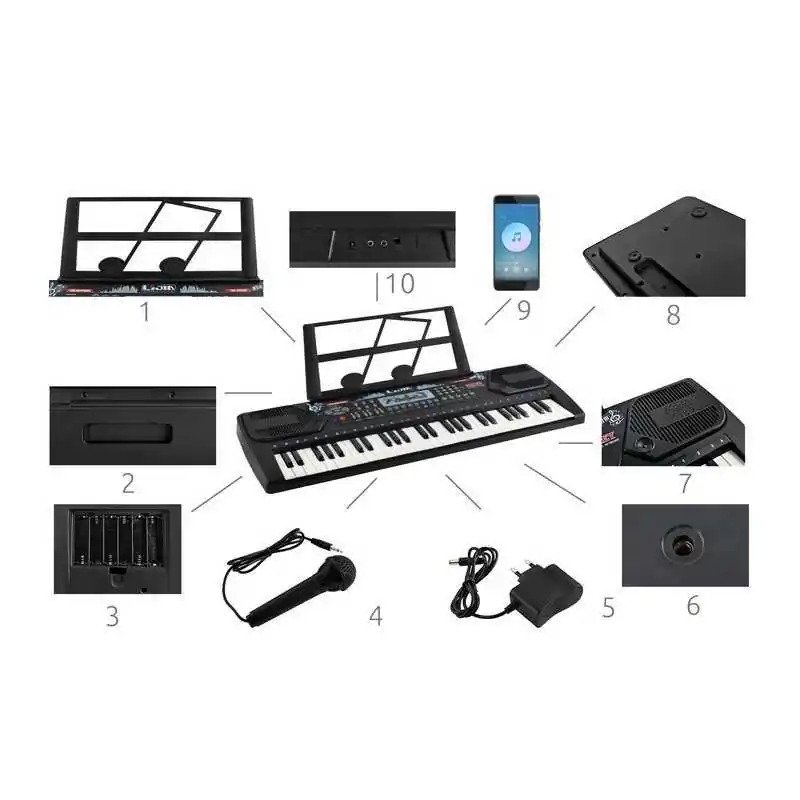 Tastiera - organo elettronico 54 tasti k8238