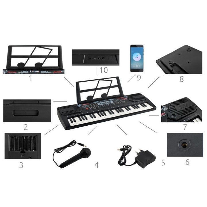 Tastiera - organo elettronico 54 tasti k8238