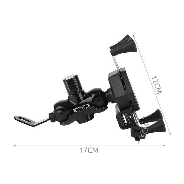 Portacellulare da moto con caricabatteria
