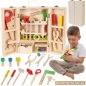 Set gioco Scatola con set di attrezzi in legno per bambini