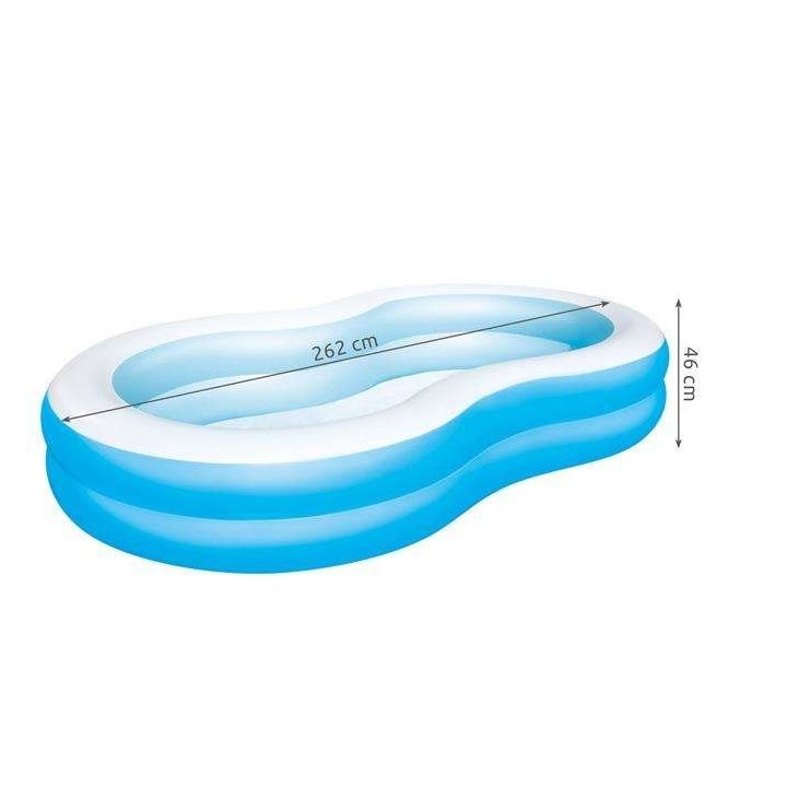 Piscina gonfiabile bestway 54117 262x157x46cm