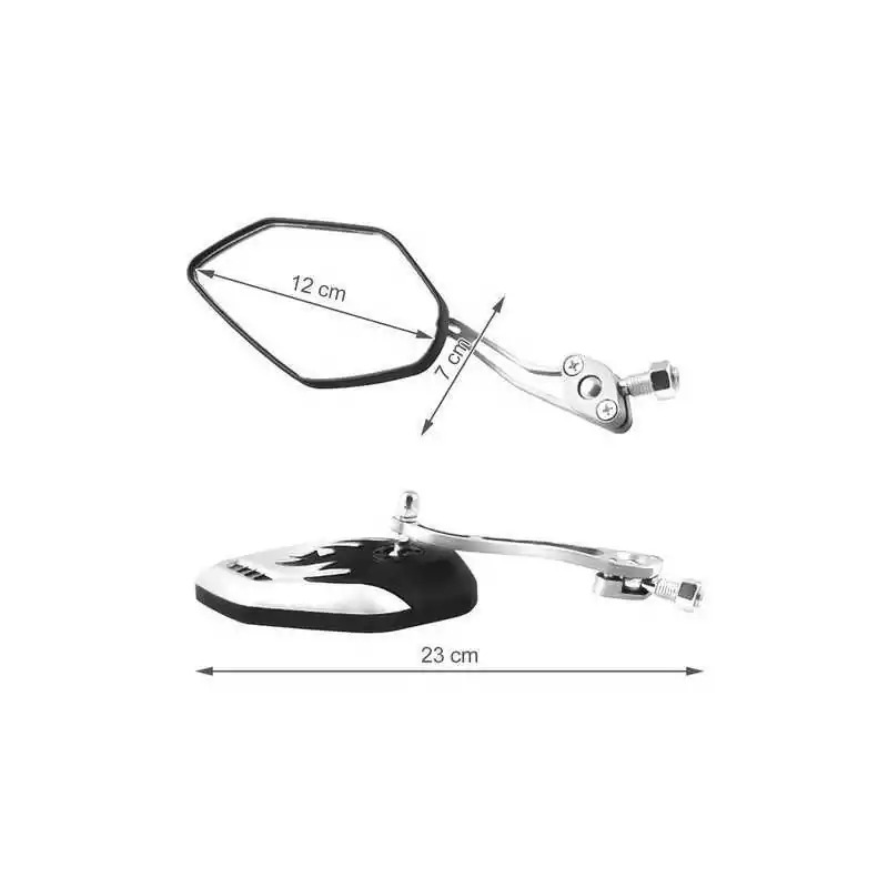 Specchietto da bicicletta / moto frame - 2 pz