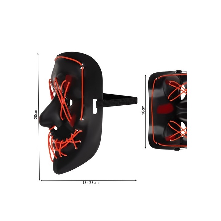 Maschera illuminata a led