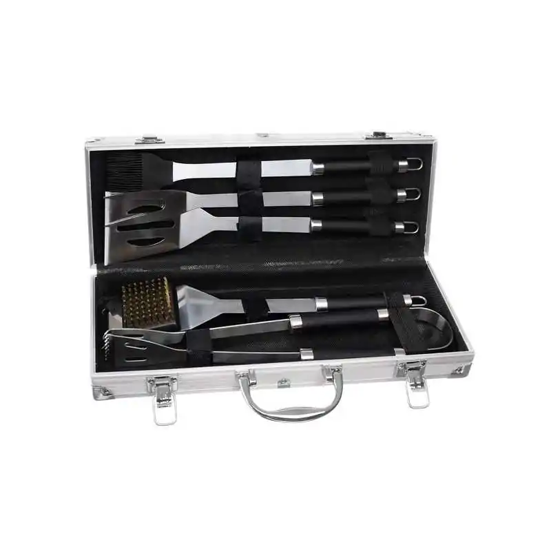 Utensili da barbecue - set di 5 accessori + valigetta