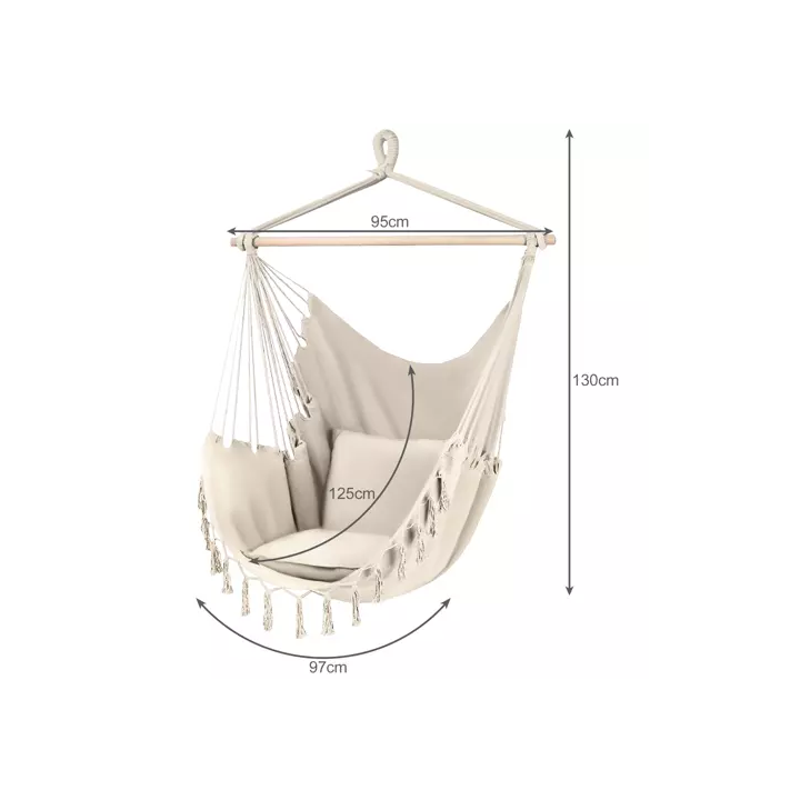 Amaca - sedia beige brasiliana gardlov 20938