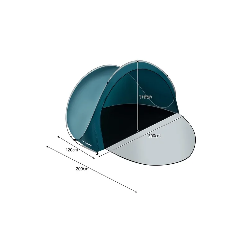 Tenda da spiaggia 200x120x110cm trizand 21267
