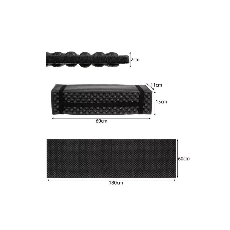 Materassino pieghevole 180x60x2cm trizand 21148 Materassino pieghevole 180x60x2cm trizand 21148