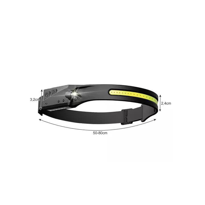 Lampada frontale a led usb trizand 21652