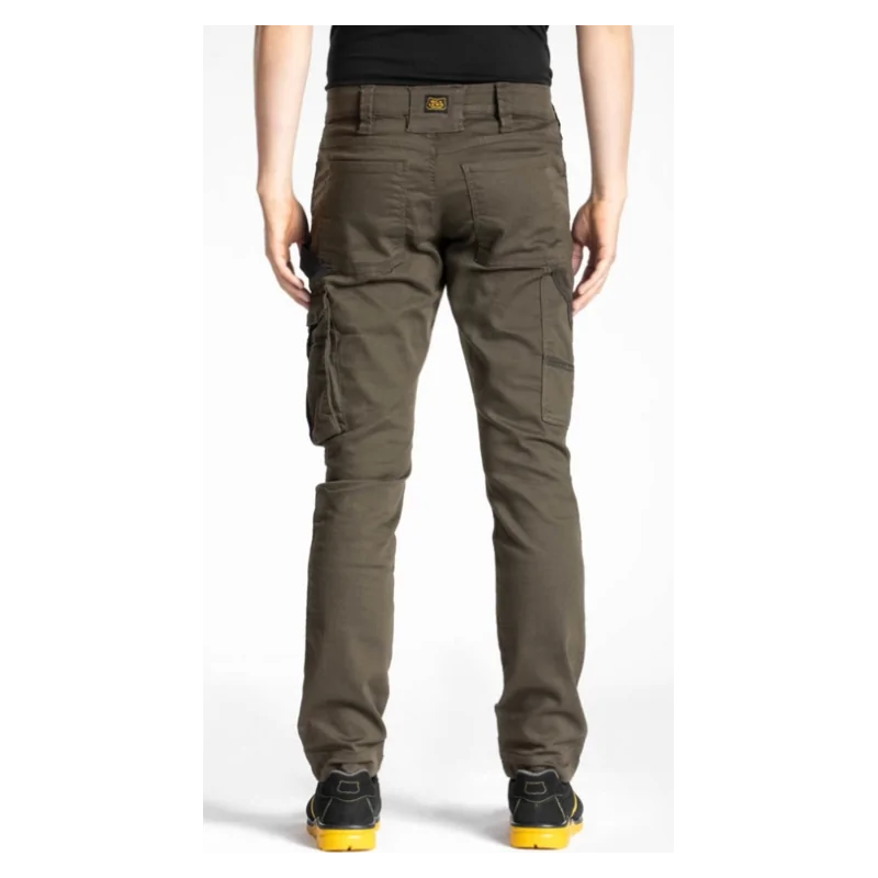 Jeans élastique confort multipoches couleur kaki rica lewis job Jeans élastique confort multipoches couleur kaki rica lewis job